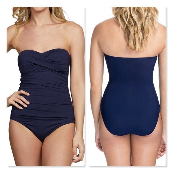 NEW Profile by Gottex Tutti Frutti Bandeau 1 Piece - Picture 1 of 9